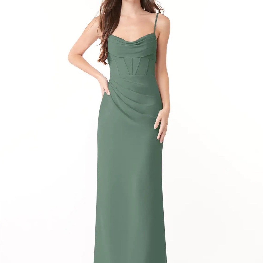 AZAZIE x KENDALL + KYLIE Corseted Chiffon Column Dress